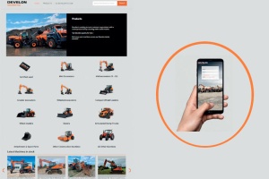 Develon Europe presenta una nueva plataforma de equipos usados